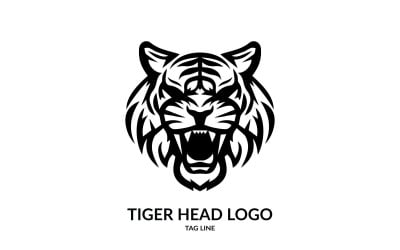 Fierce Tiger Head Symbol Logo Template