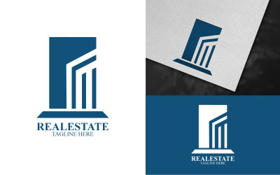 Jednoduchý Návrh šablony Real Estate Logo