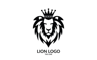 Modelo de logotipo do símbolo do Rei Leão