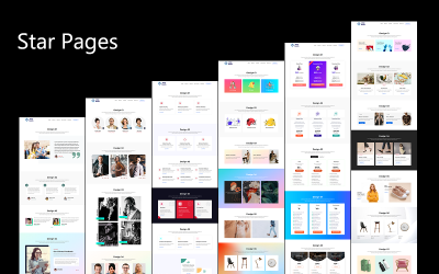 Star Pages - 多用途特殊页面和网站设计、HTML 模板、Bootstrap 和主题