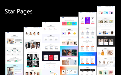 Star Pages - Pagine speciali multiuso e design per siti Web, modelli HTML, Bootstrap e temi