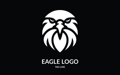 Szablon logo kultowej głowy orła