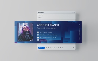 Plantilla de diseño de firma de correo electrónico 5