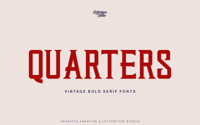 Quartos | Serif em negrito vintage