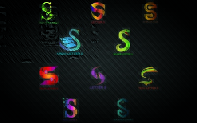 Szablon logo litery S dla wszystkich firm i marek