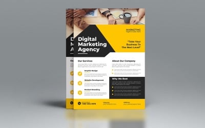Affärsbyrå Modern Flyer Design Mall