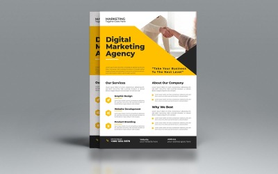 Business Agency Neues Flyer-Vorlagen-Vektordesign