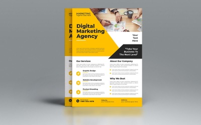 Business-Agentur-Flyer-Vektor-Design