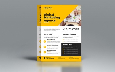 Digital Corporate Business Flyer Vector designmall