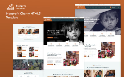 HTML5-sjabloon voor nonprts-non-profit liefdadigheidsinstellingen