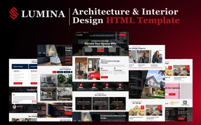Lumina - Modèle de site Web HTML5 pour l&amp;#39;architecture et le design d&amp;#39;intérieur