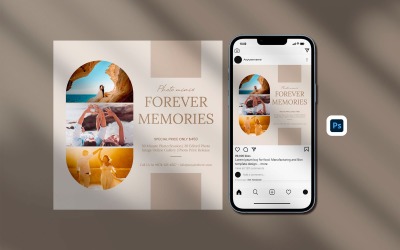 Forever Memories - Instagramový svatební fotografický příspěvek