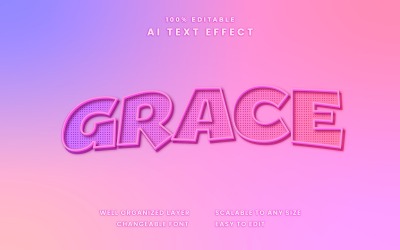 Grace redigerbar texteffekt