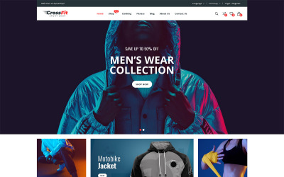 Crossfit — тема WordPress WooCommerce для магазина модной одежды