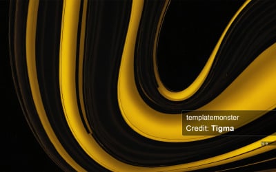 Impressionante design abstrato amarelo e preto - download instantâneo