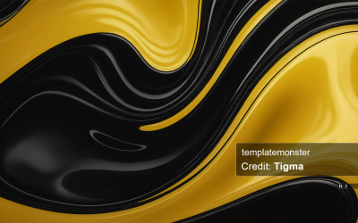 Kontraszt és harmónia: lenyűgöző fekete-sárga absztrakt műalkotás