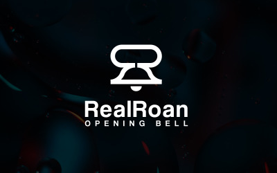 RR letter bell logo design template