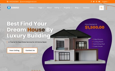 Samad - Modello di sito Web Bootstrap multipagina immobiliare