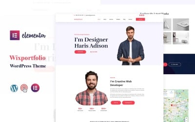 Tema WordPress per portfolio creativo personale Wixportfolio