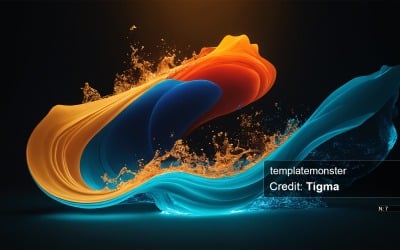 Why You Should Buy This Limited Edition Digital Art Piece Featuring a Wave of Orange and Blue Colors