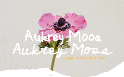 Aukrey Mooa El Yazısı Yazı Tipi