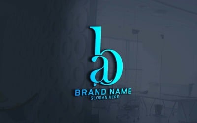 Creative Two Letter AB Logo Design
