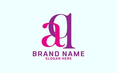 Creative Two Letter AQ Logo Design