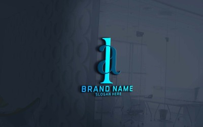 Design creativo con logo LA a due lettere