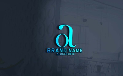 Design creativo con logo OA a due lettere