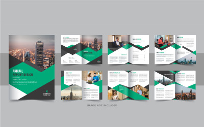 Diseño de folleto de informe anual o maquetación de informe anual