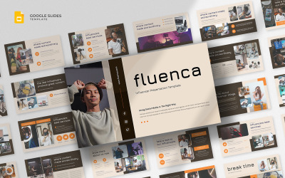 Fluenca - Шаблон слайдов Google для влиятельных лиц и создателей контента