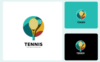 Modèle de conception de logo de tennis