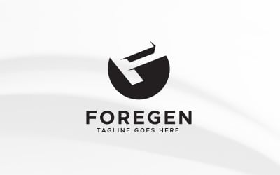 Szablon projektu nowoczesnego logo litery F