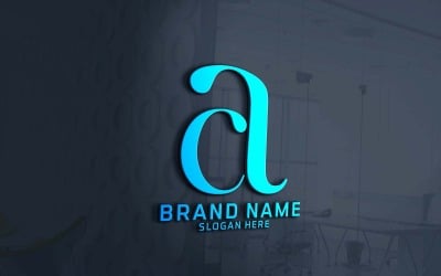 Yaratıcı İki Harfli CA Logo Tasarımı
