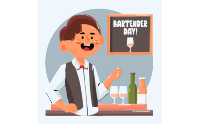Barmen Konsept İllüstrasyonunda Barmen
