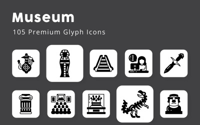 Muzeum 105 prémiových ikon glyfů