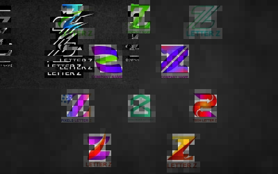 Шаблон логотипа буквы Z для всех компаний и брендов