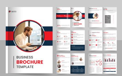 Vektor neue minimale Firmenprofil-Broschürenseiten entwerfen Broschüren-Deckblatt-Vorlagenidee