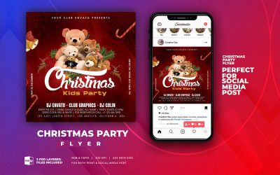 Christmas Kids Party Flyer