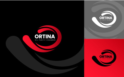 Дизайн логотипу алфавіту O нафти та нафти