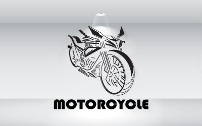 File vettoriale del logo del contorno moto