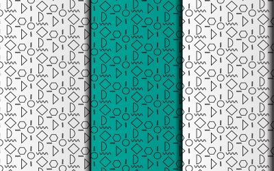 Geometric style pattern design template