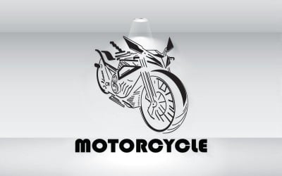 Motosiklet Anahat Logo Vektör Dosyası