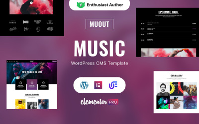 Muout – Tema WordPress Elementor de eventos musicais