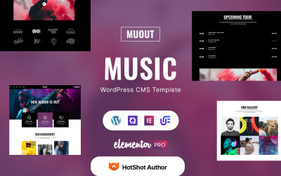 Muout – тема WordPress Elementor для музыкальных событий