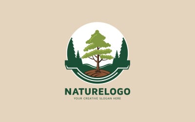 Nature Tree logo Design Template