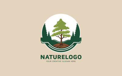 Nature Tree logotyp designmall