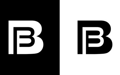 Початкові літери bb, b абстрактний дизайн логотипу компанії або бренду
