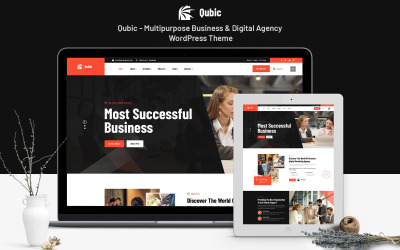 Qubic - Multifunctioneel zakelijk en digitaal bureau WordPress-thema