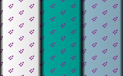 Set of seamless geometric vector pattern design template